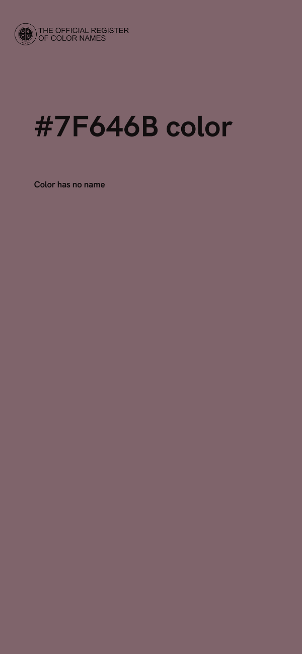 #7F646B color image