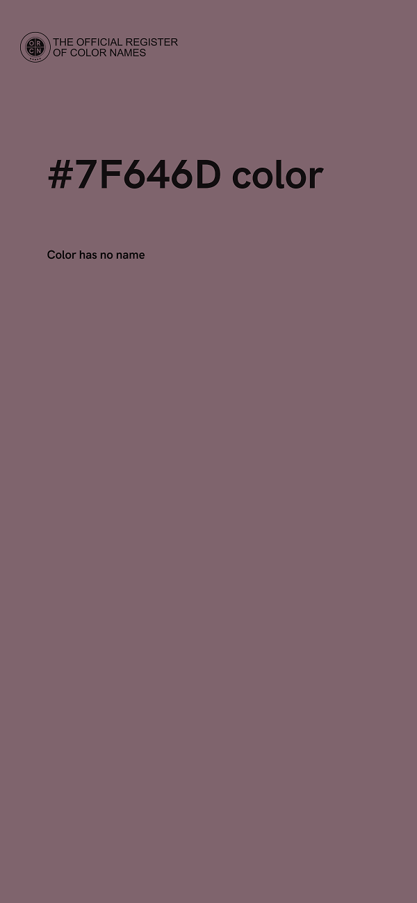 #7F646D color image