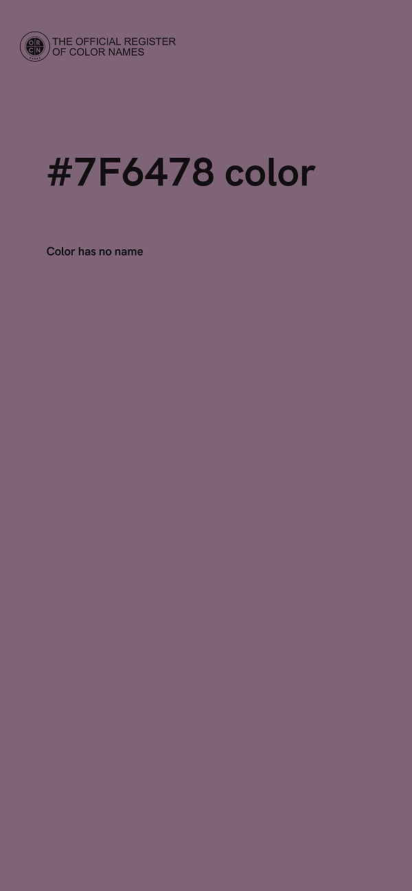 #7F6478 color image
