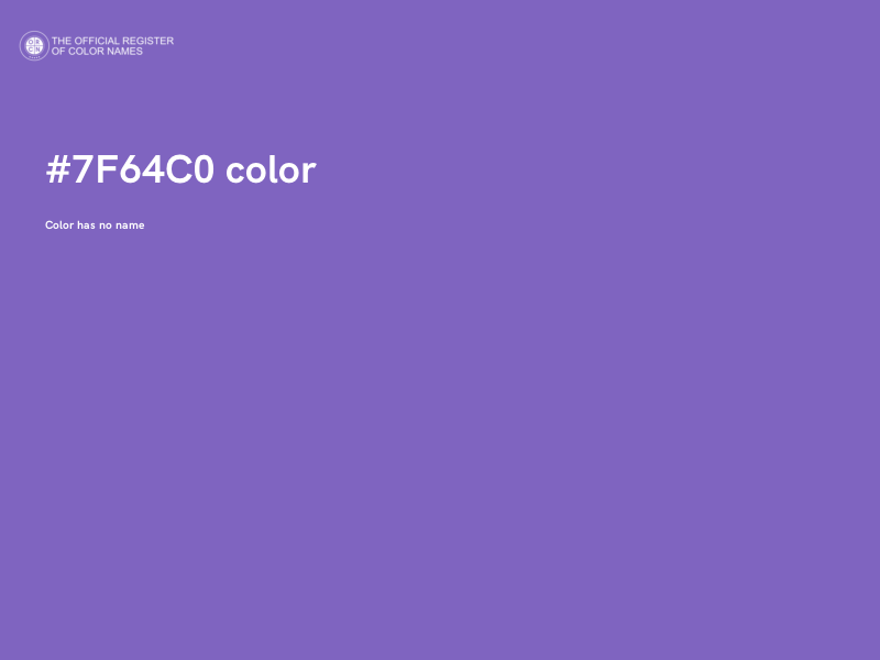 #7F64C0 color image