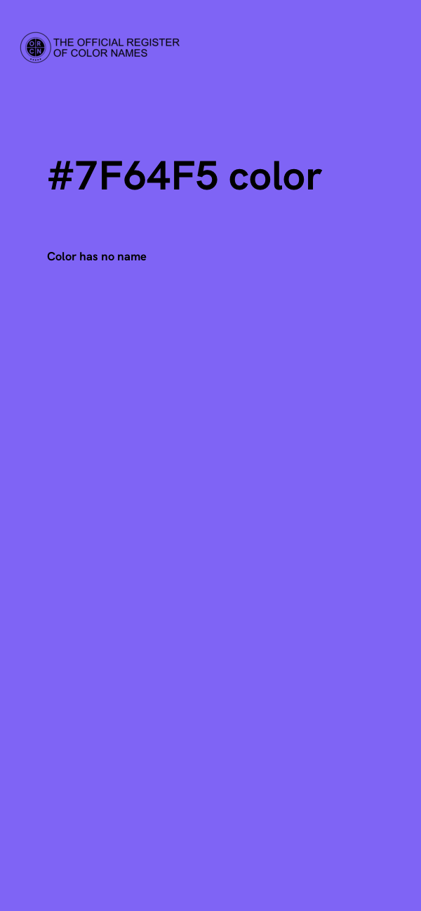 #7F64F5 color image