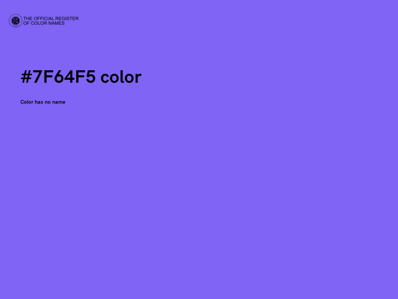 #7F64F5 color image
