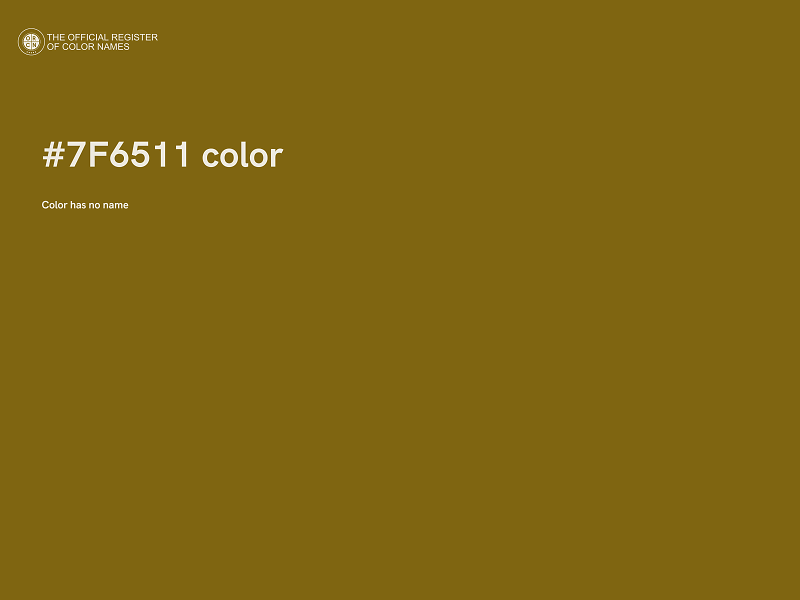 #7F6511 color image