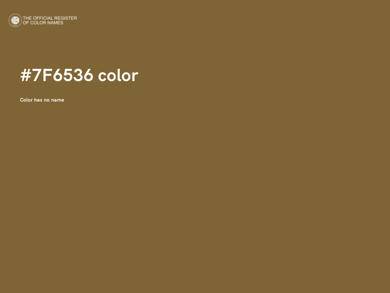 #7F6536 color image