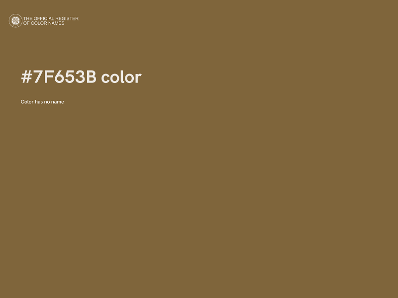 #7F653B color image