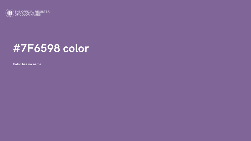 #7F6598 color image