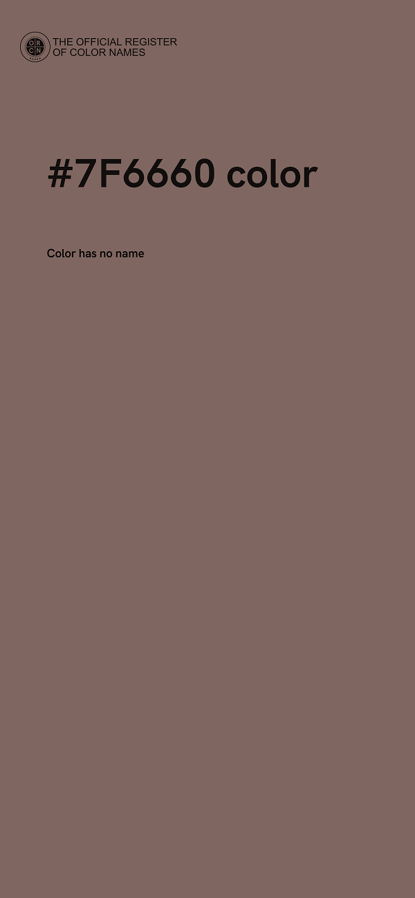#7F6660 color image
