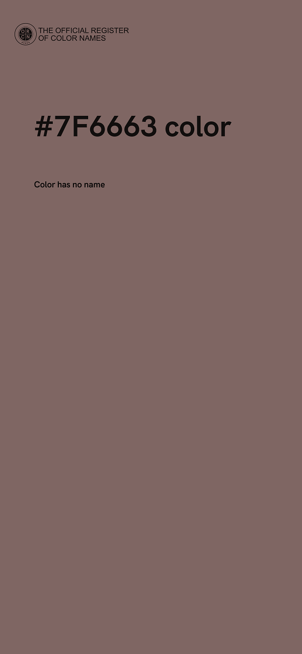 #7F6663 color image