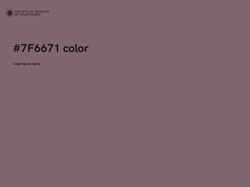 #7F6671 color image