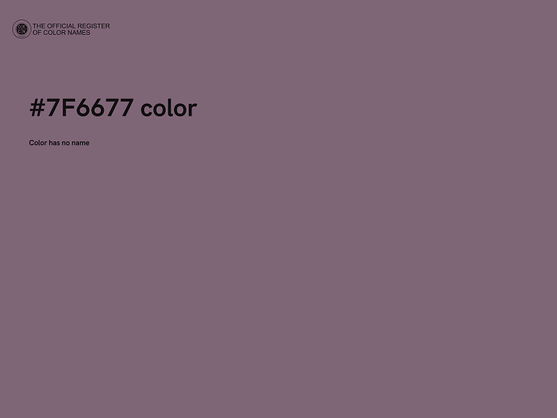 #7F6677 color image