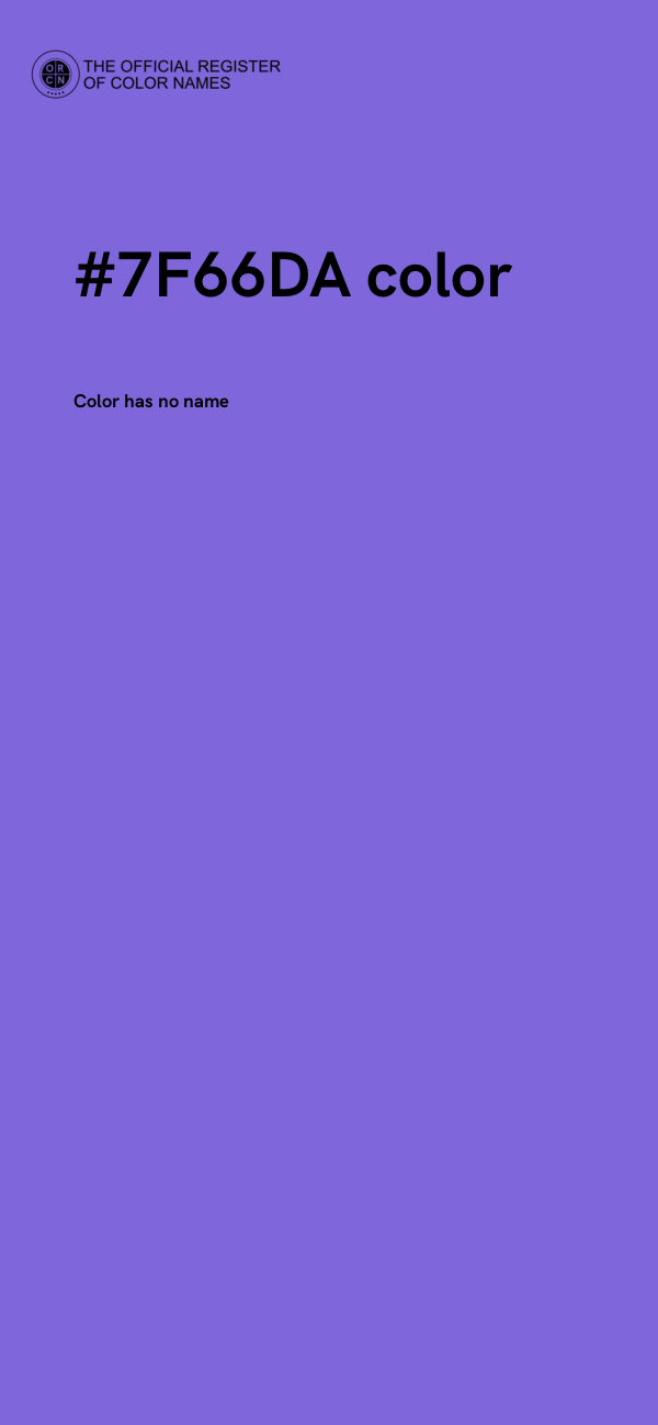 #7F66DA color image