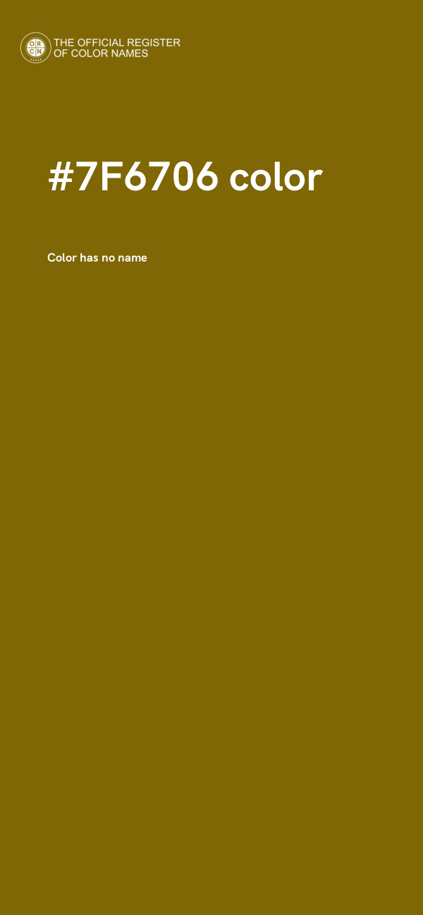 #7F6706 color image