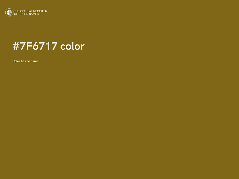 #7F6717 color image