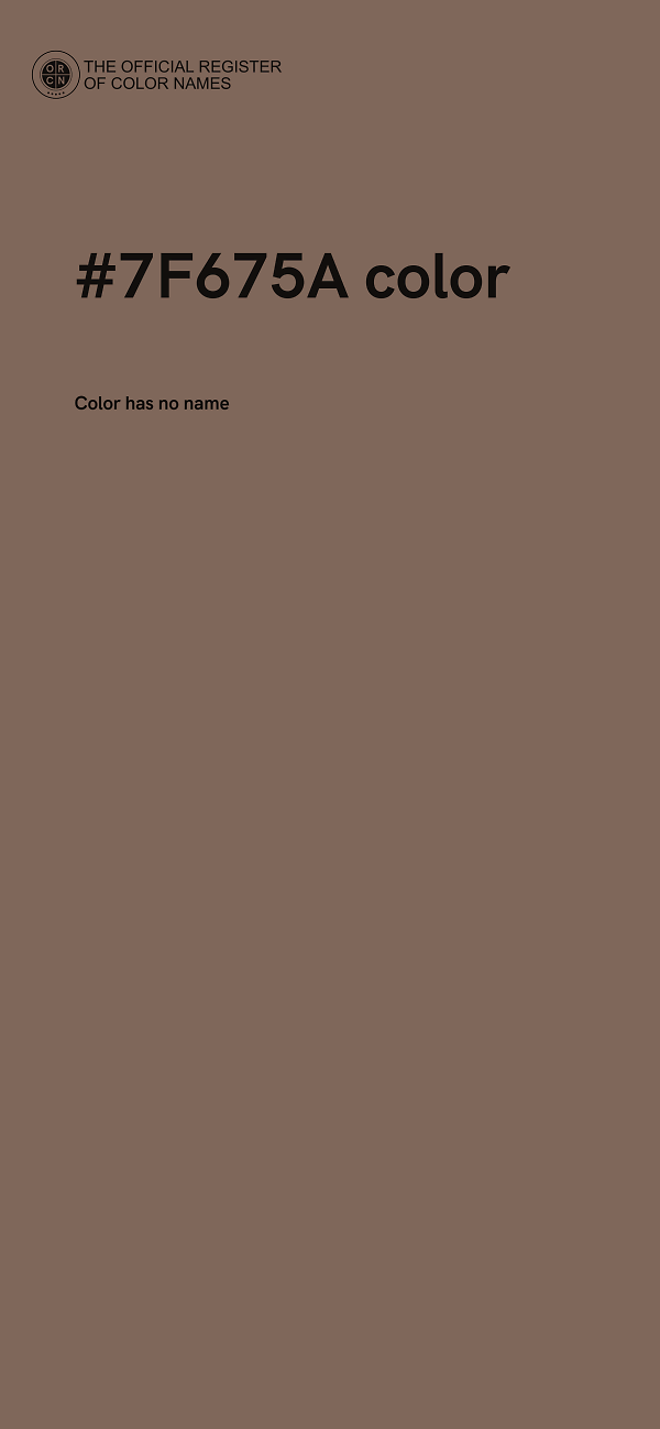 #7F675A color image