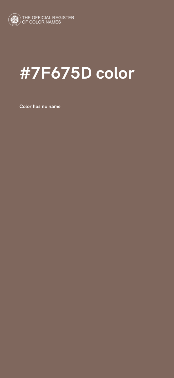 #7F675D color image