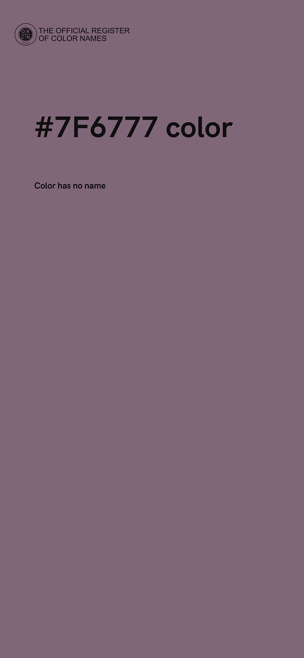 #7F6777 color image