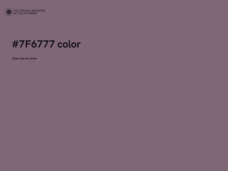 #7F6777 color image
