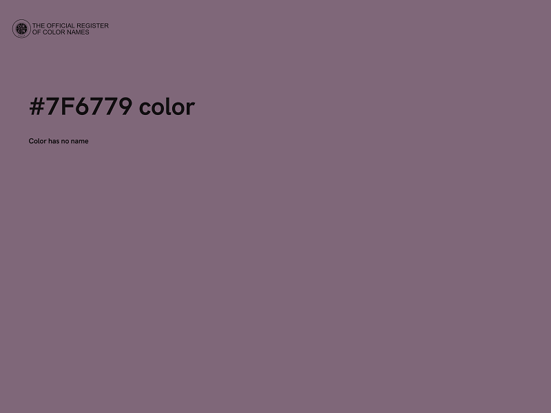 #7F6779 color image