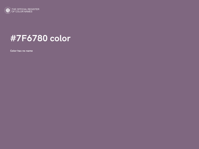 #7F6780 color image
