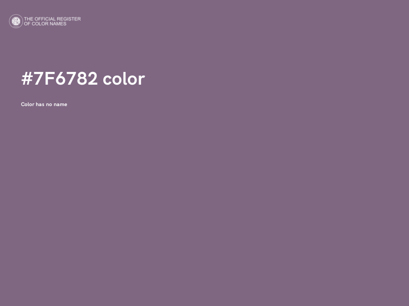 #7F6782 color image