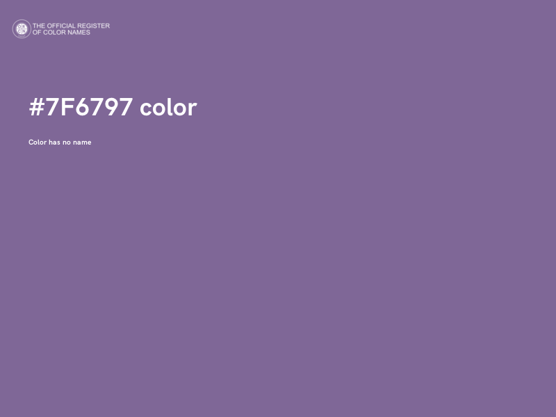 #7F6797 color image