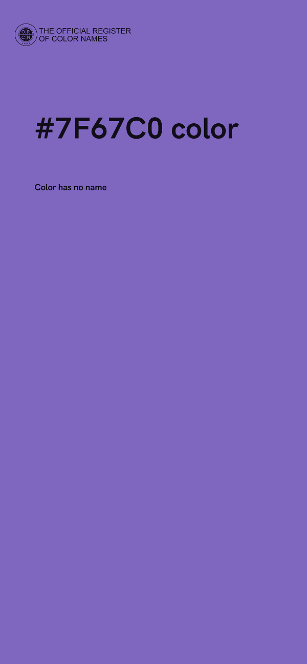 #7F67C0 color image