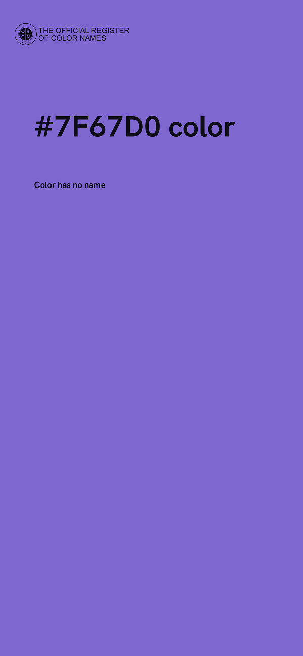 #7F67D0 color image