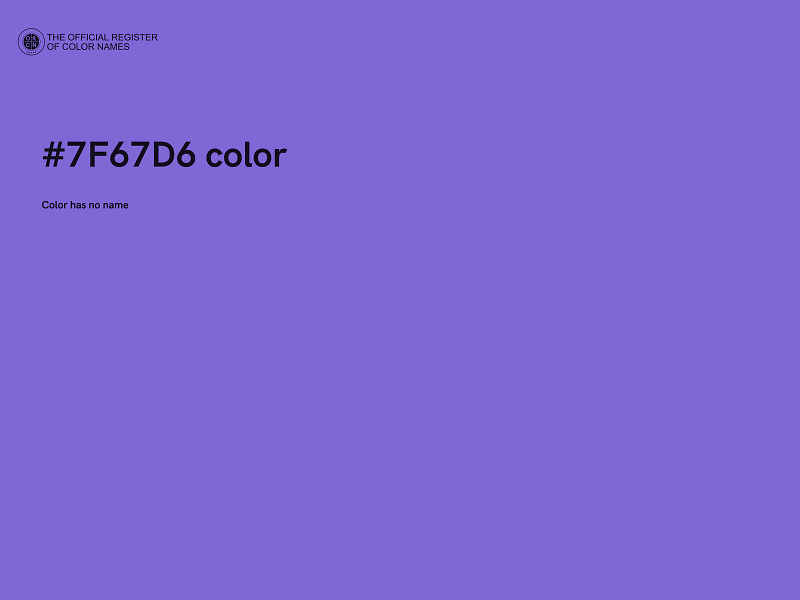 #7F67D6 color image