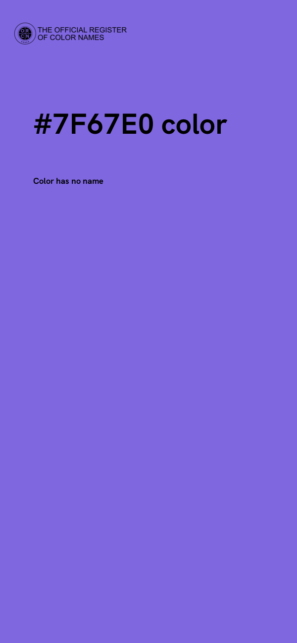 #7F67E0 color image