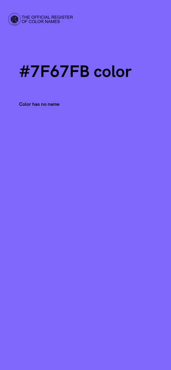 #7F67FB color image