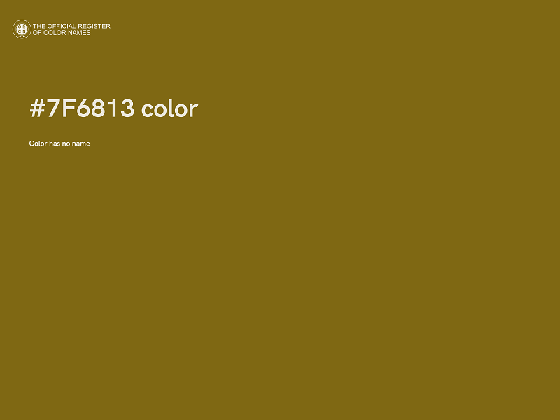 #7F6813 color image