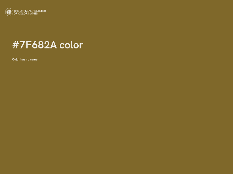 #7F682A color image