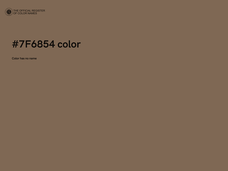 #7F6854 color image