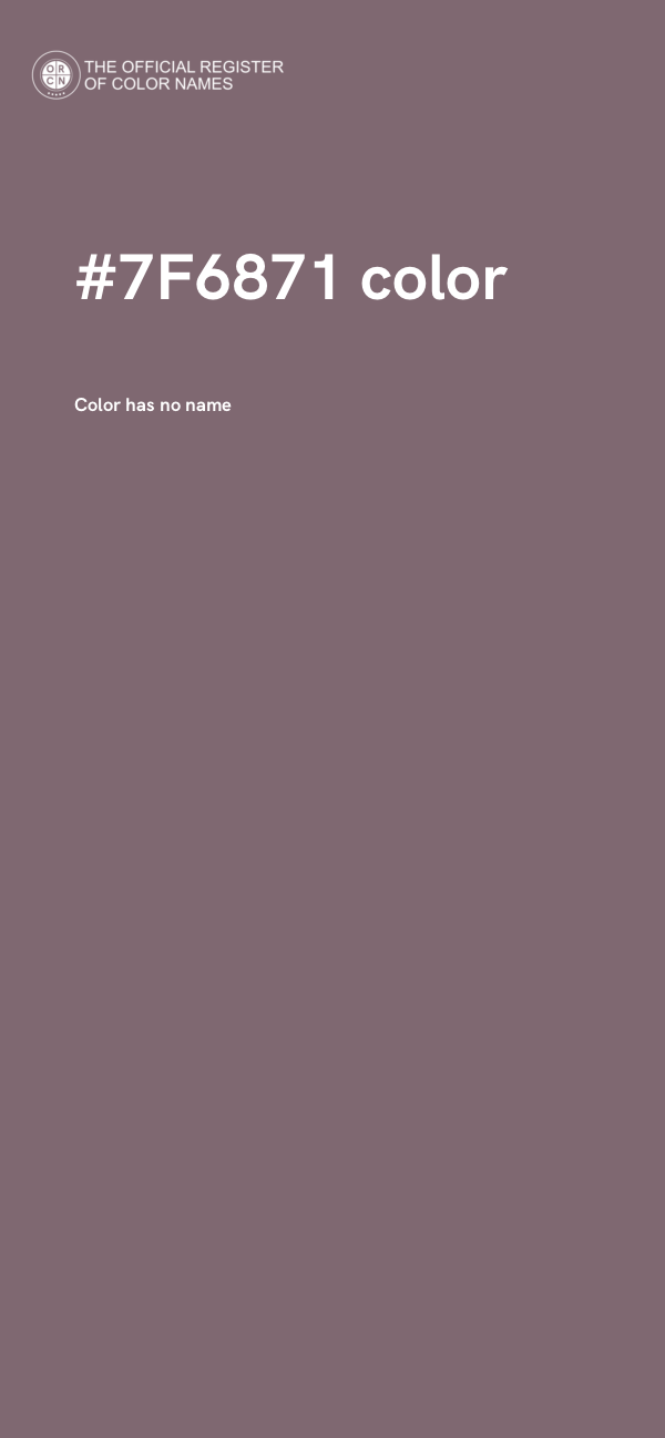 #7F6871 color image
