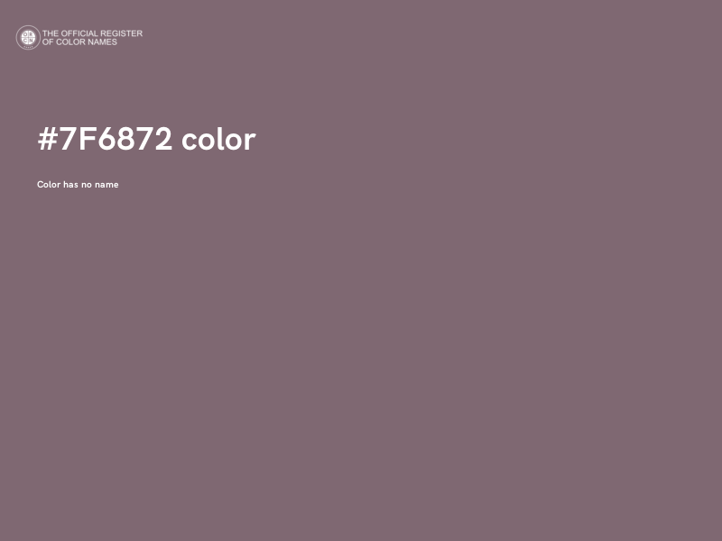 #7F6872 color image