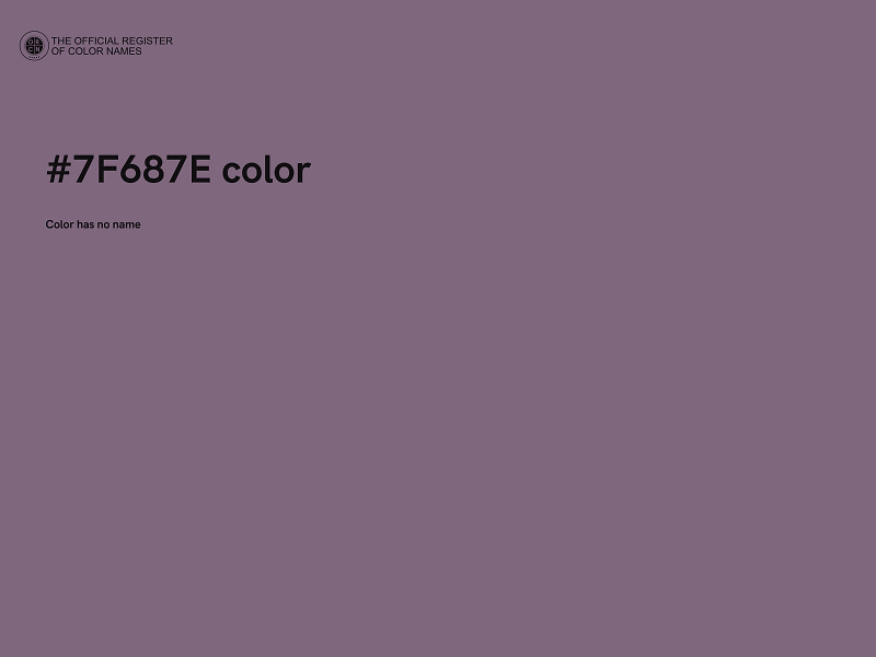 #7F687E color image