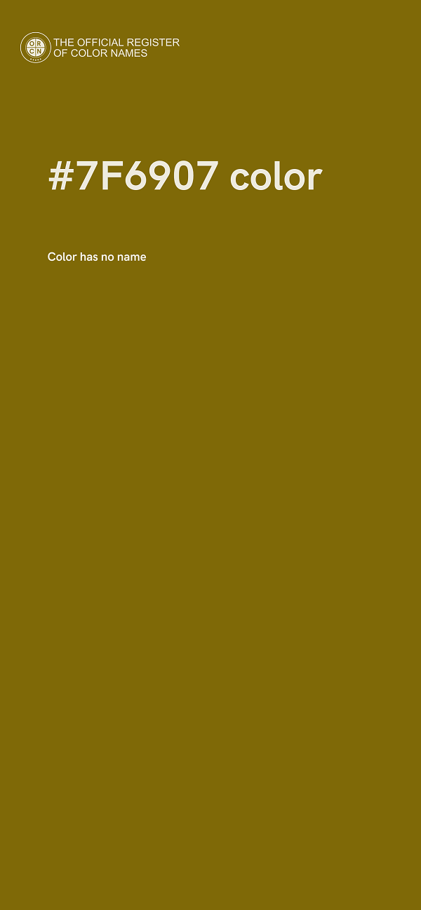 #7F6907 color image