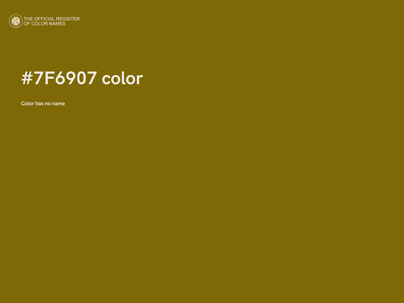 #7F6907 color image