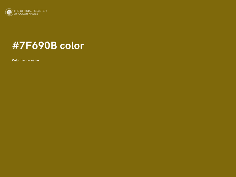 #7F690B color image