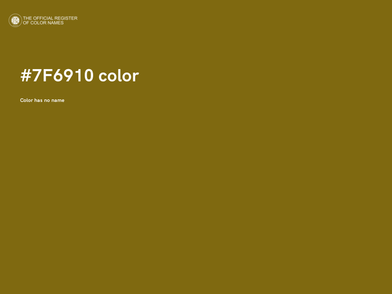 #7F6910 color image