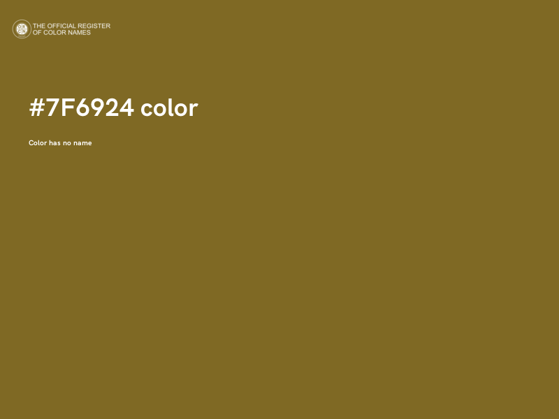 #7F6924 color image