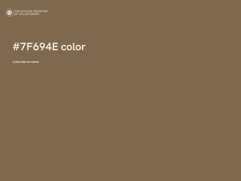 #7F694E color image