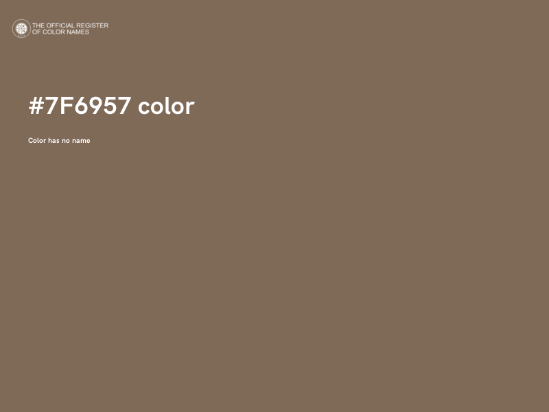 #7F6957 color image