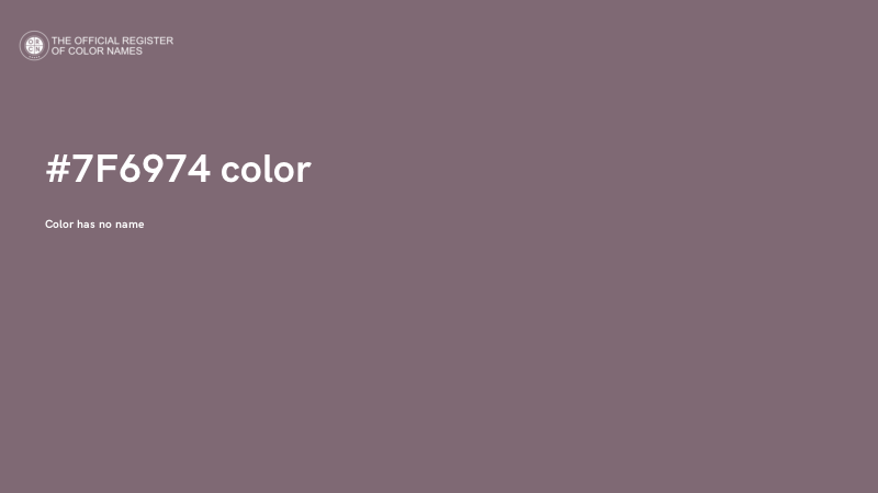 #7F6974 color image