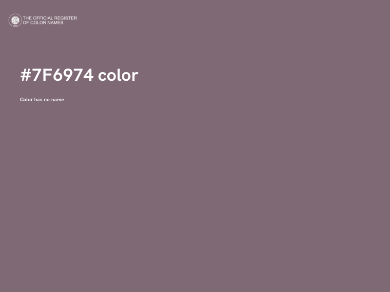 #7F6974 color image