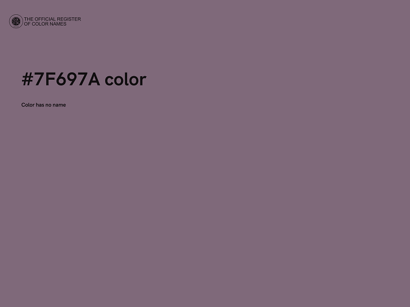 #7F697A color image