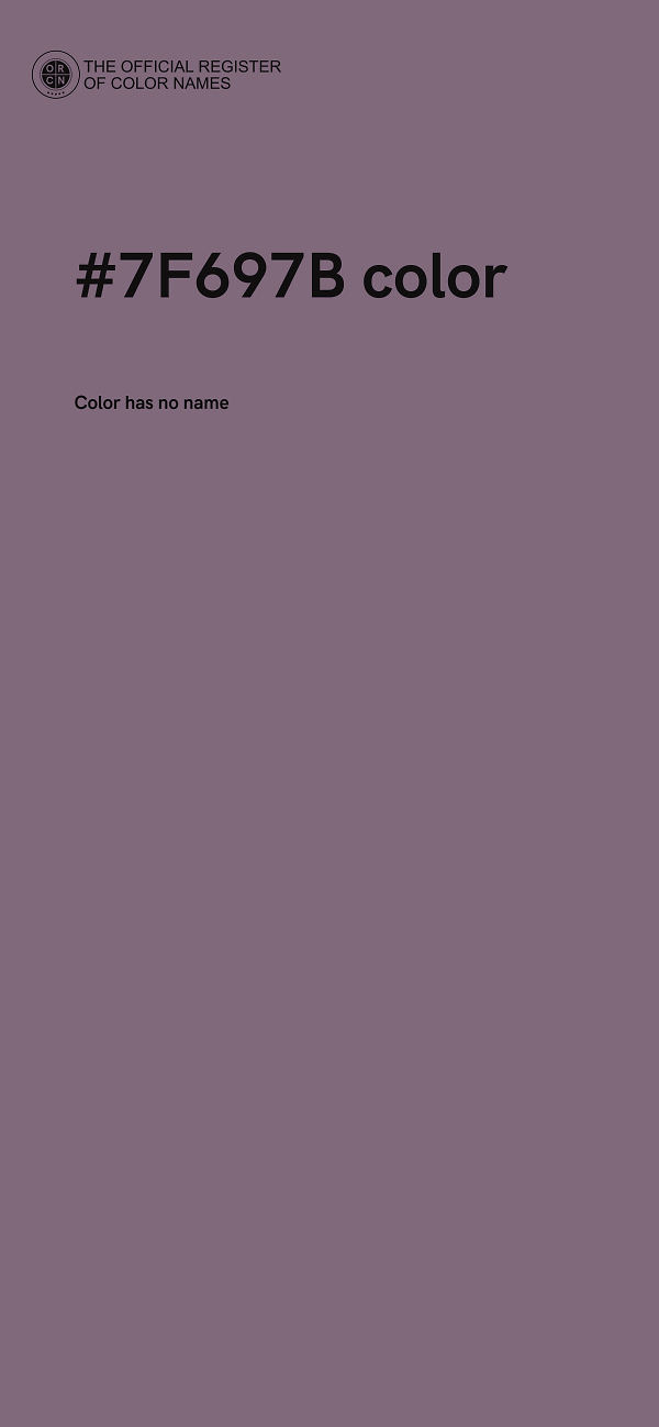 #7F697B color image