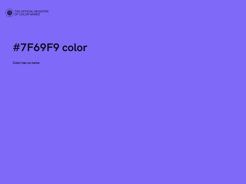 #7F69F9 color image