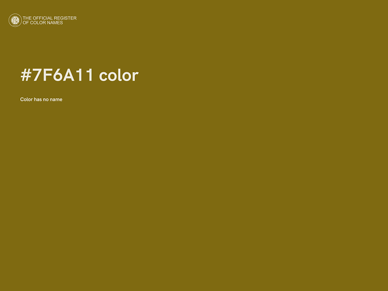 #7F6A11 color image