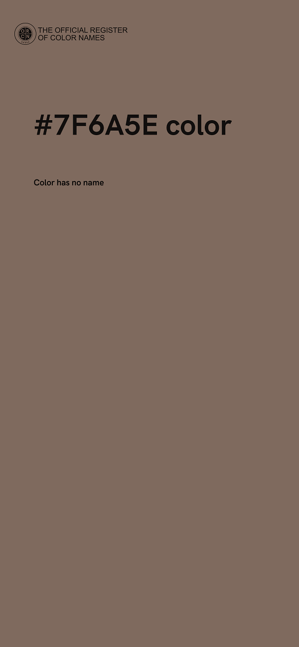 #7F6A5E color image